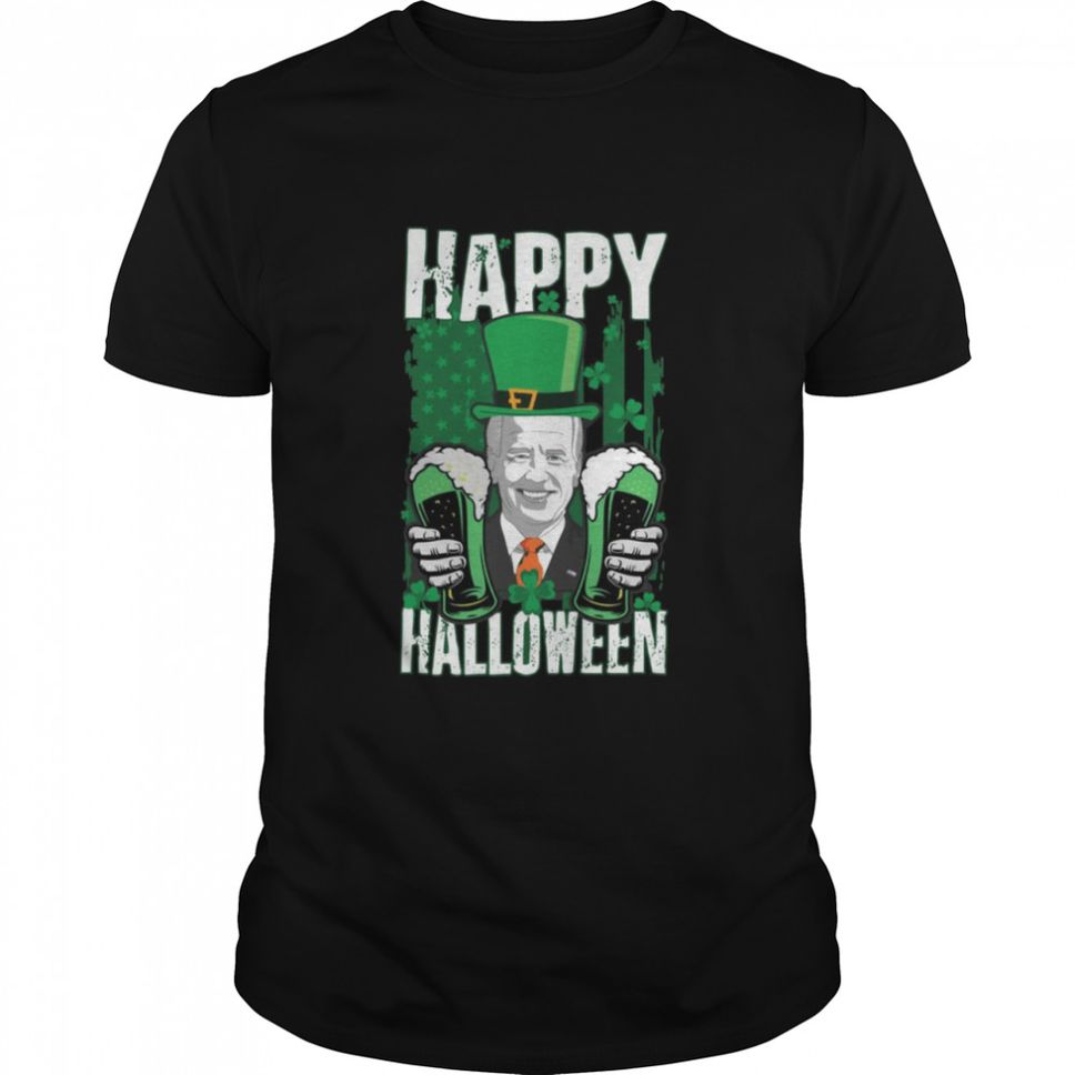 Irish Leprechaun Biden Happy Halloween Shirt