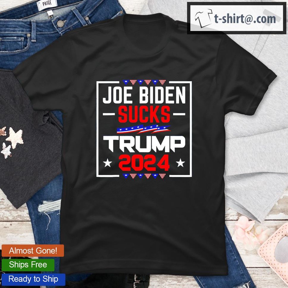 Joe Biden Sucks Trump 2024 President Political Election T Shirt