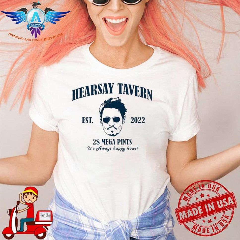 Johnny Depp Hearsay Tavern Mega Pint EST 2022 Shirt