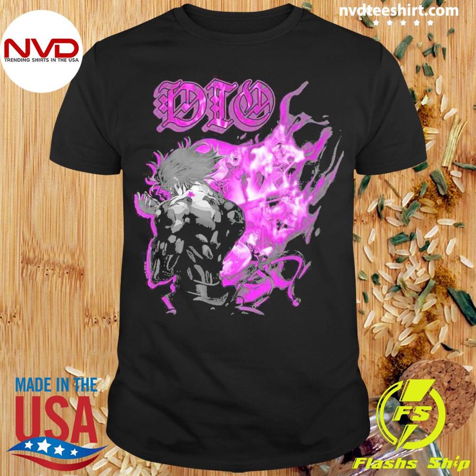 JoJos Bizarre Adventure Dio Purple Flame Shirt