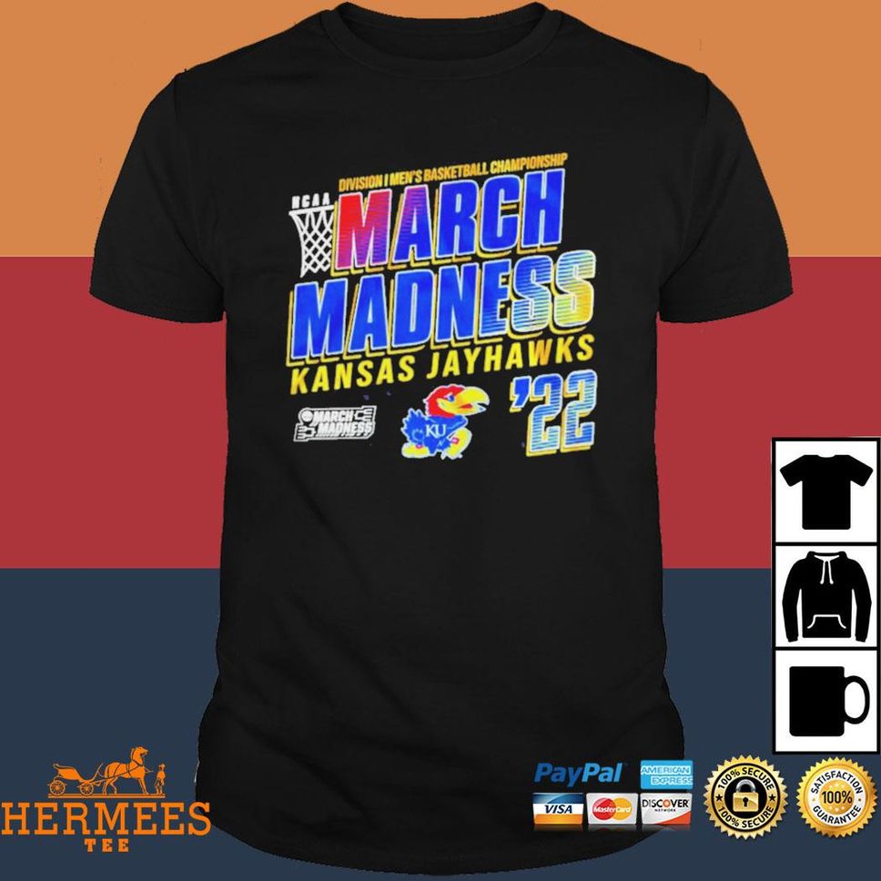 Kansas jayhawks 2022 ncaa Division I men's basketball championship march madness Tshirt