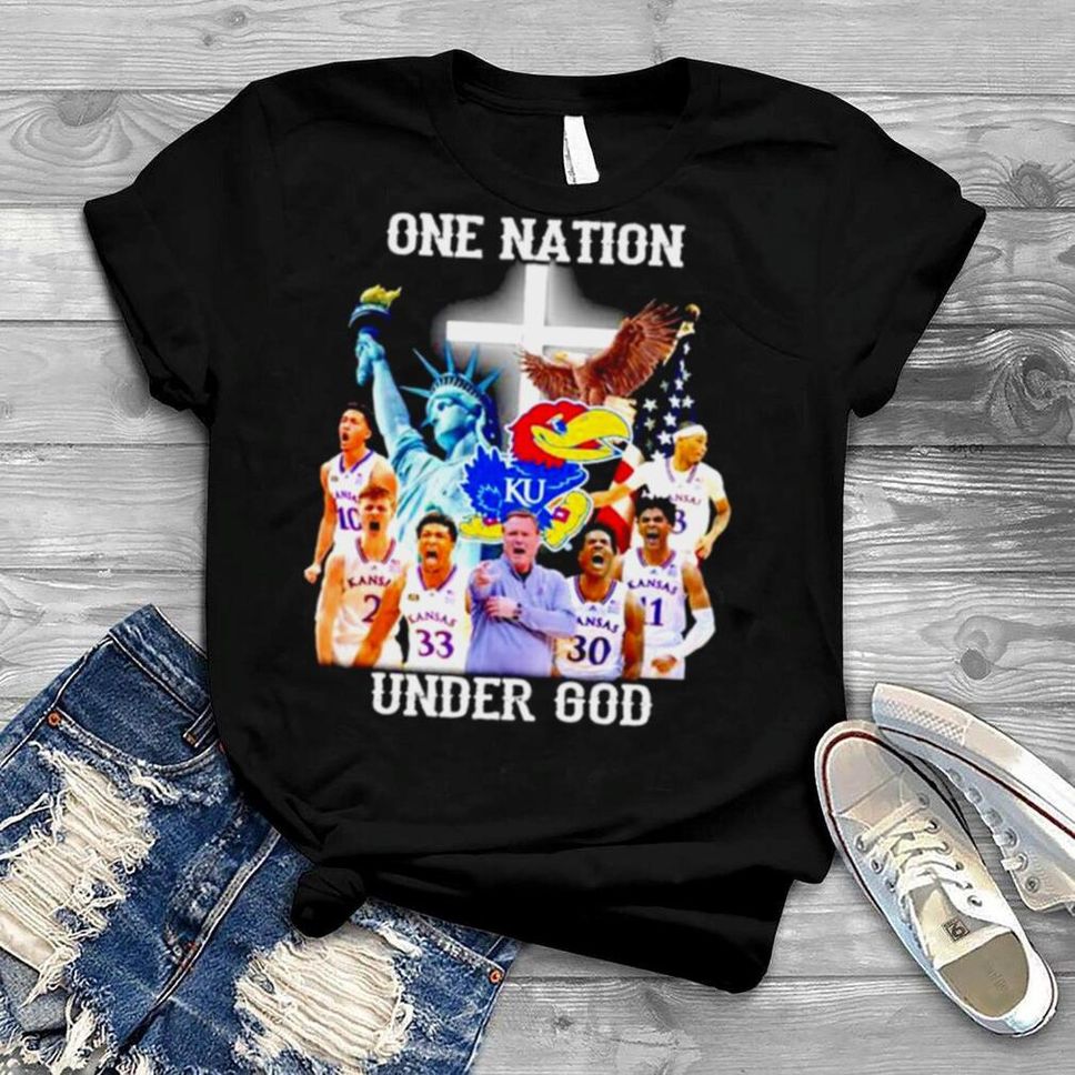 Kansas Jayhawks One Nation Under God T Shirt