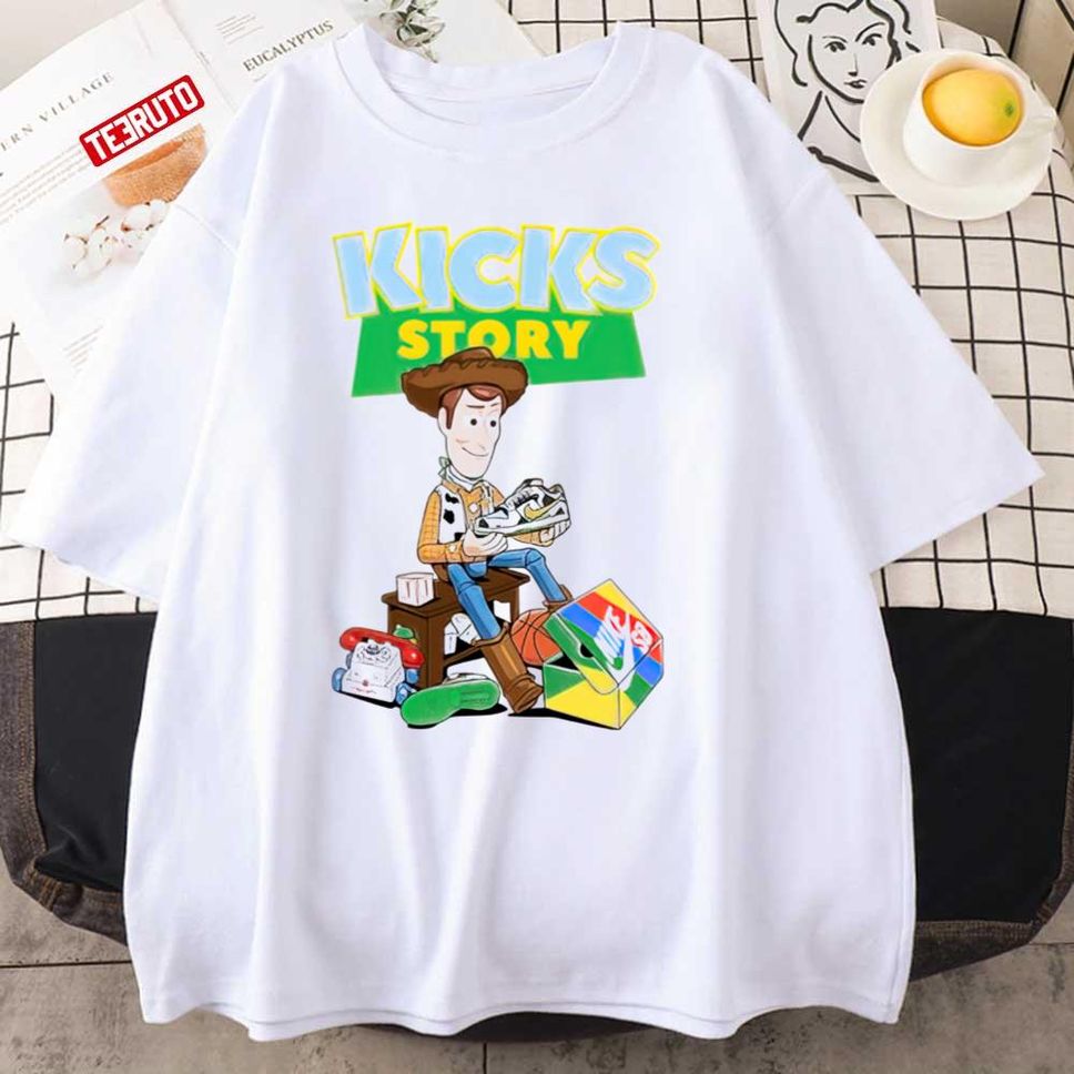 Kicks Story Woody Toy Story Love Sneakers Unisex T Shirt