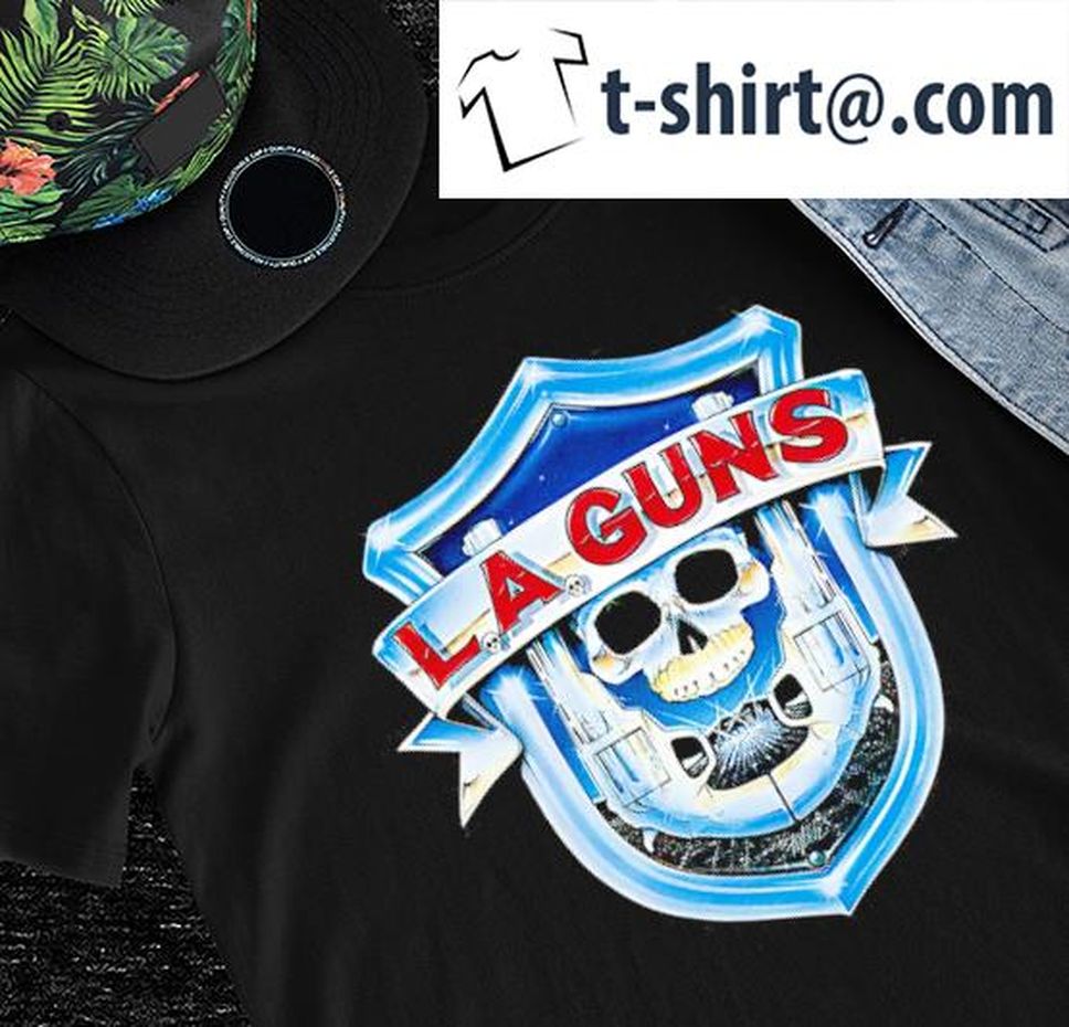 L A Guns skull logo shirt
