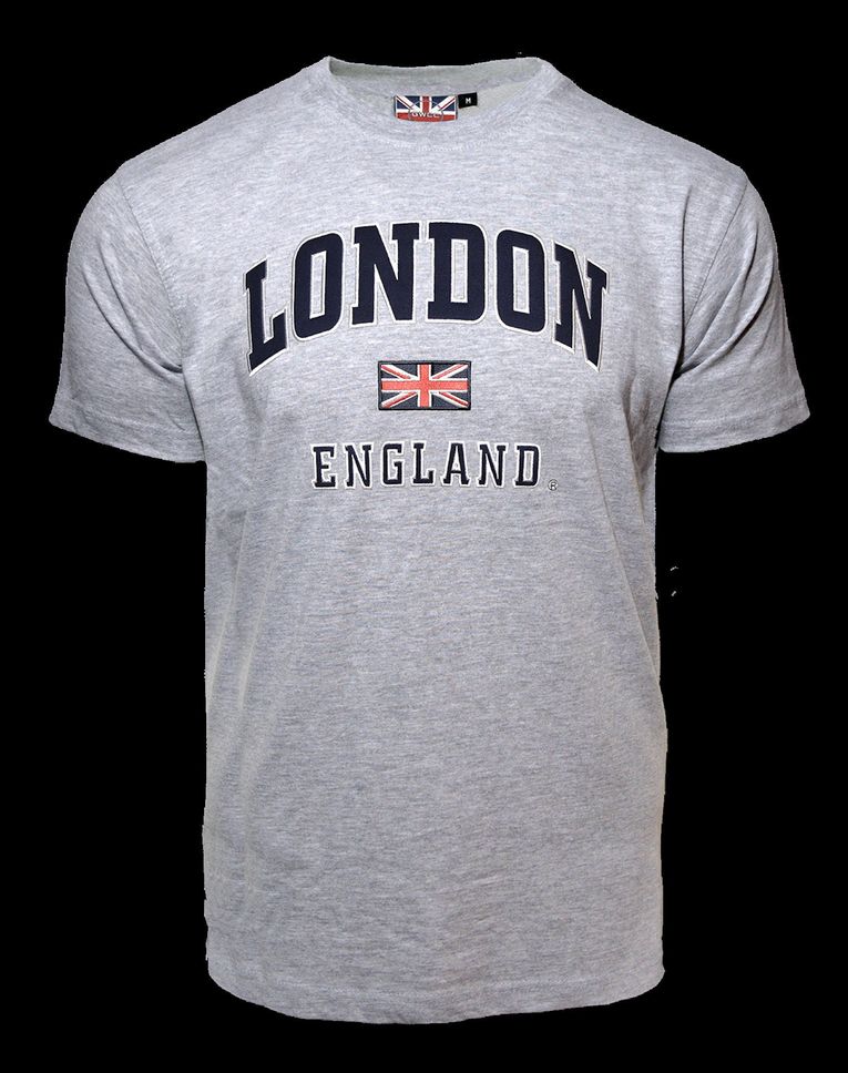 LE105GN Unisex London england Applique Embroidery T Shirt