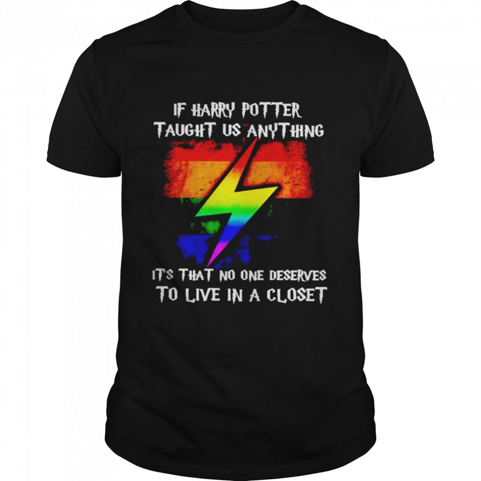 LGBT if Harry Potter taught us anything its that no one deserves shirt