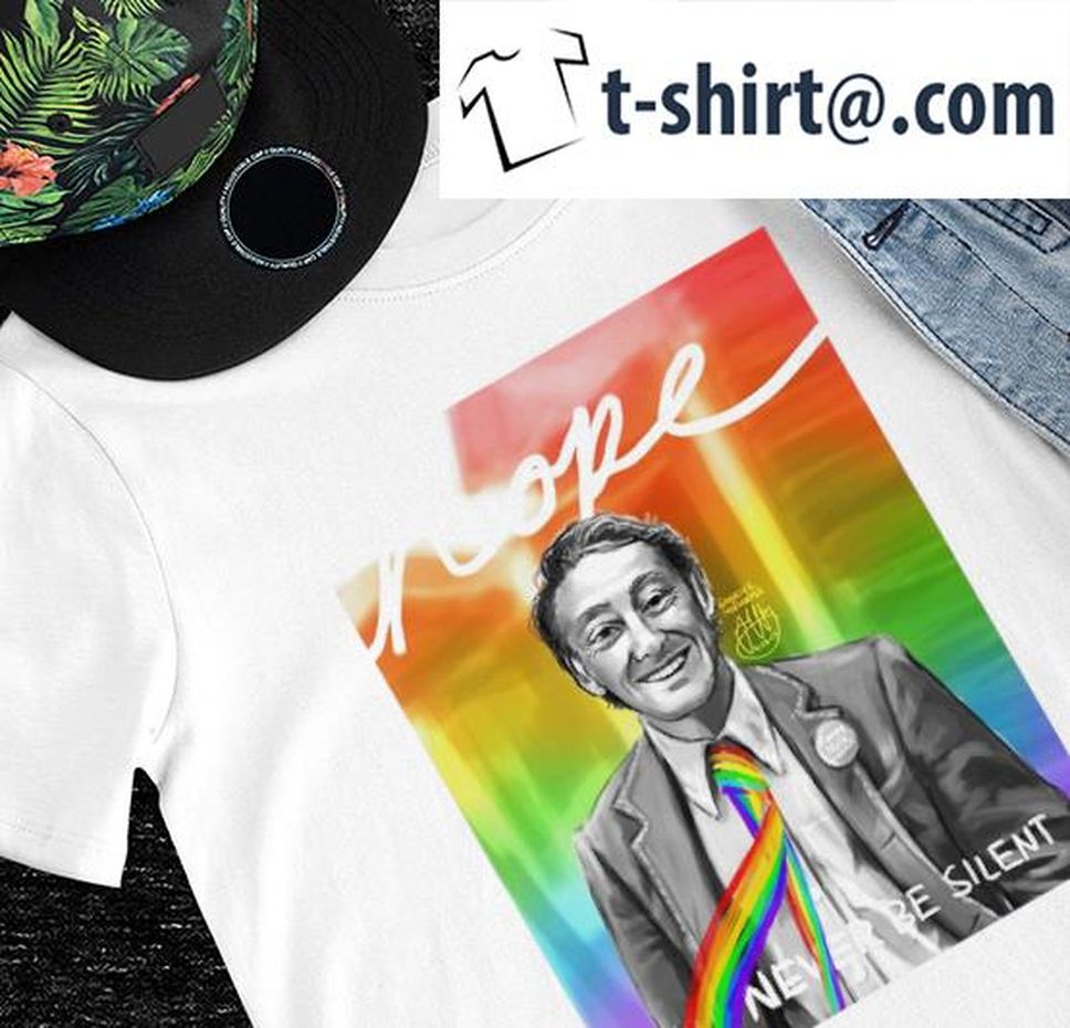 LGBT Pride Harvey Milk Hope Will Never Be Silent Signature Shirt