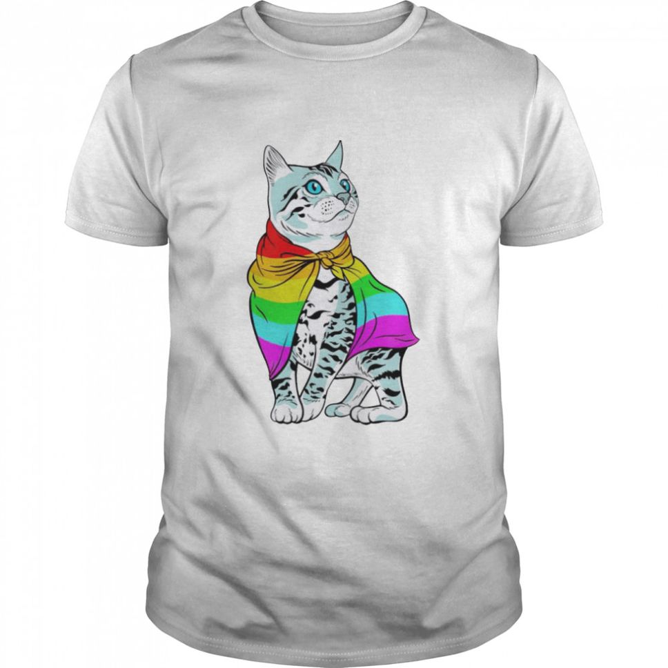 LGBT Pride kitty art shirt