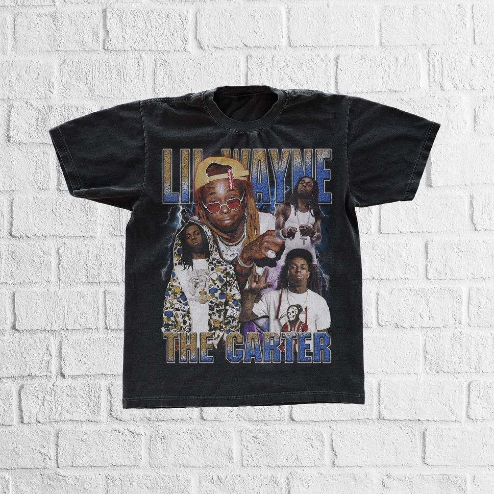 Lil Wayne Rap TShirt Graphic TShirt Rapper TShirt Hip Hop TShirt Vintage Rapper TShirt Bootleg Vintage TShirt Unisex TShirt