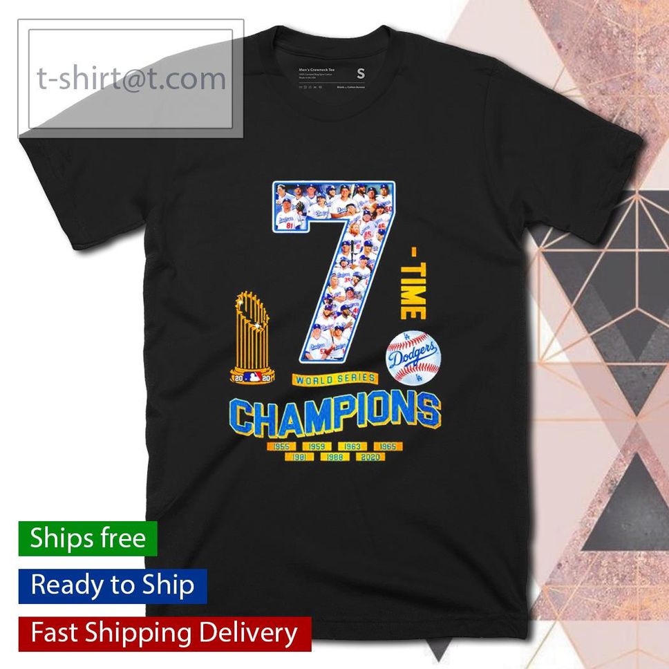 Los Angeles Dodgers 7 Time World Series Champions Shirt