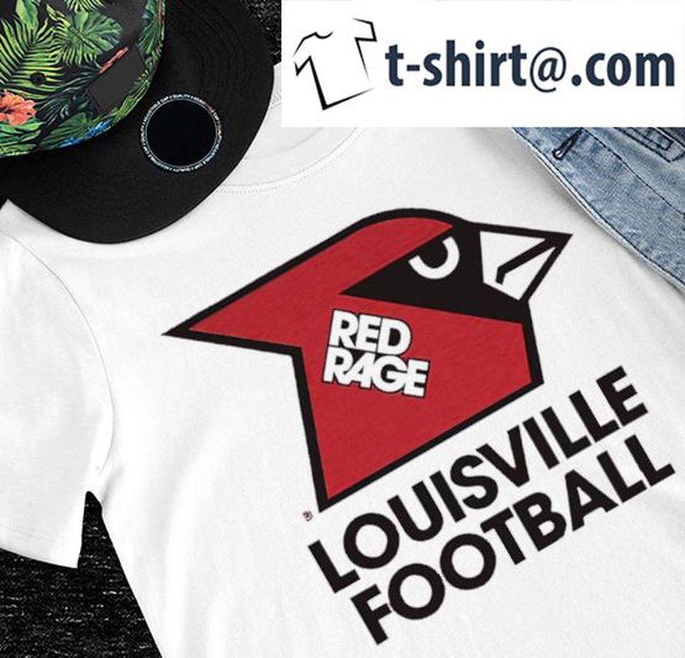 Louisville Cardinals football Red Rage logo shirt