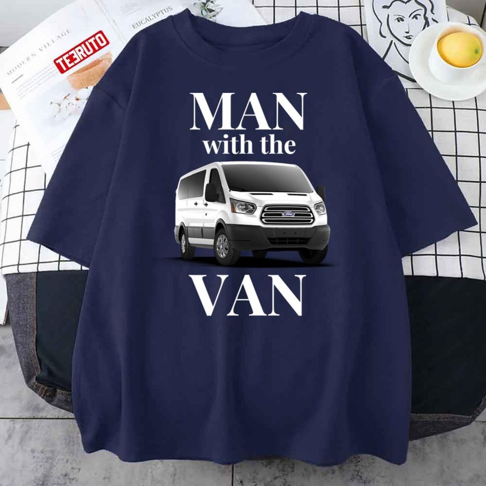 Man With The Van Transit Family Man White Low Roof Unisex T Shirt