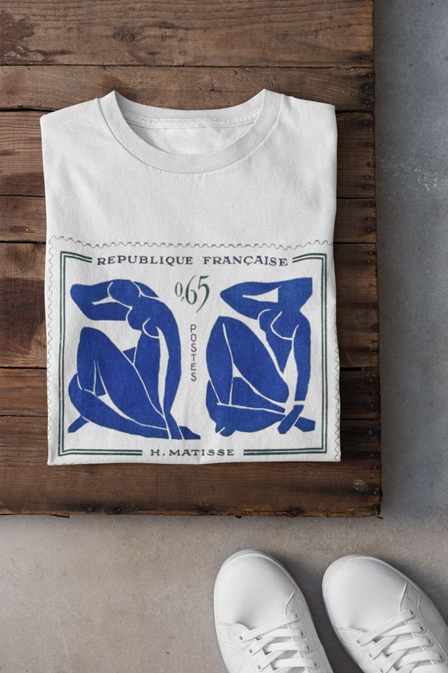 Matisse TShirt Blue Nudes Aesthetic T shirt Art Shirt Vintage Abstract Painting