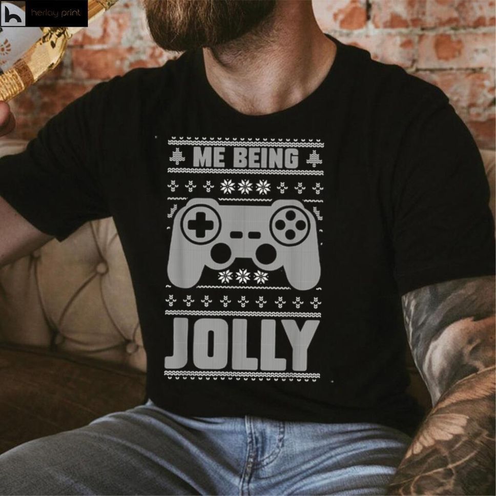 Me Being Jolly Christmas Gaming Console Video Game Lover T Shirt Hoodie, Sweater Shirt