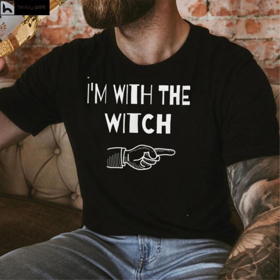 Mens Im With The Witch Halloween T Shirt 1 Hoodie, Sweater Shirt