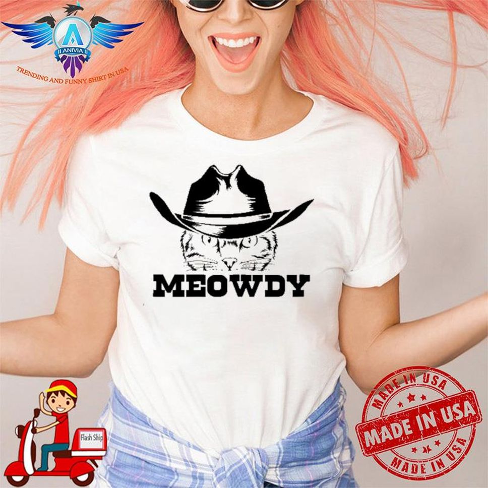 Meowdy Cat Kitten Lovers Meow Howdy Meowdy Shirt