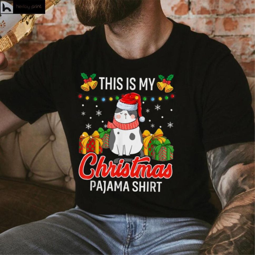 Merry Christmas Catmas Shirt This Is My Christmas Pajama Cat T Shirt Hoodie, Sweater Shirt