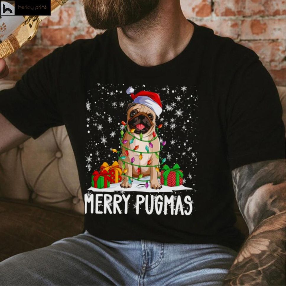 Merry Pugmas 2022 Xmas Pug Christmas Party Pug Shirt