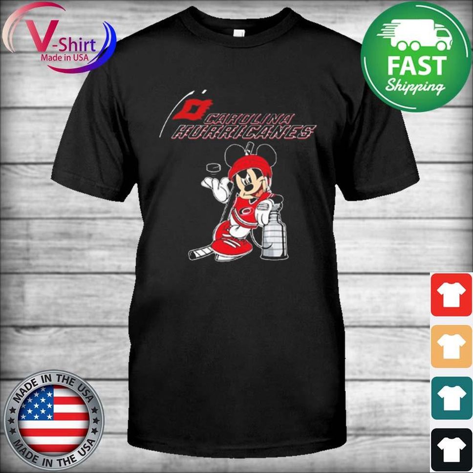 Mickey Mouse Carolina Hurricanes 2022 Champions Stanley Cup Playoffs Shirt