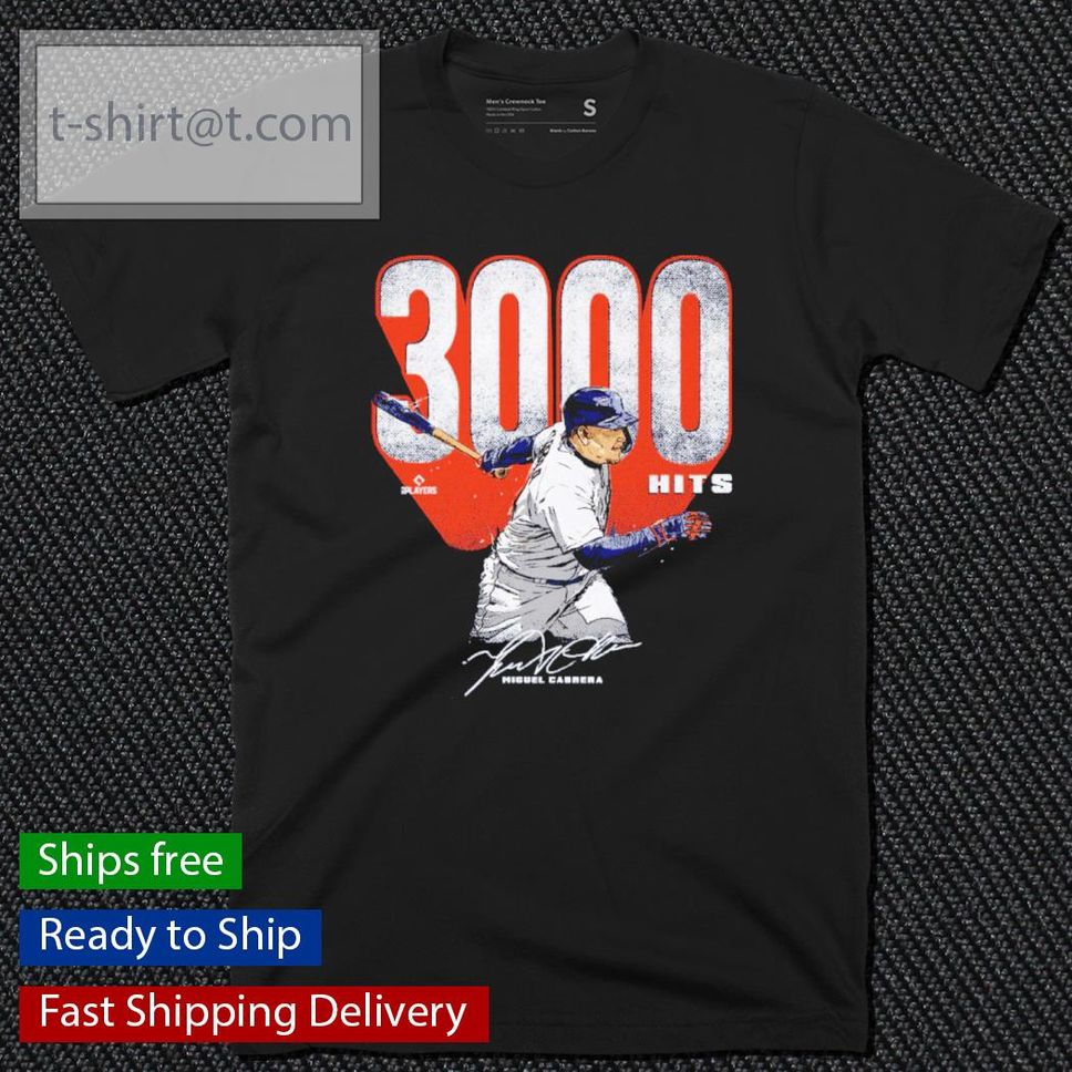Miguel Cabrera Detroit 3000 Hits Baseball Sigantures Shirt