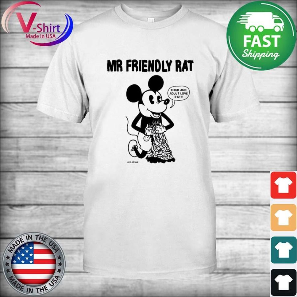 Mr Friendly Rat Child And Adult Love Rat Shirt