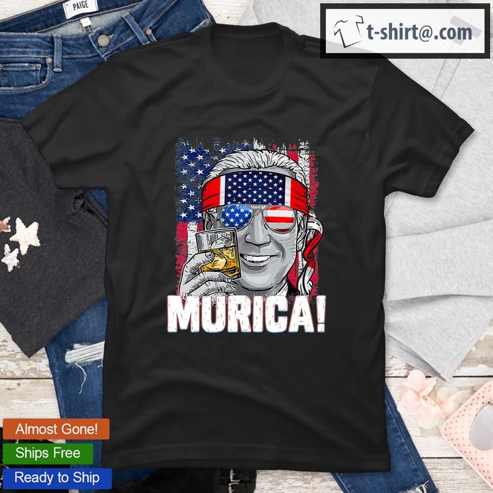 Murica Joe Biden 4th Of July Patriotic Merica USA Flag Biden TShirt
