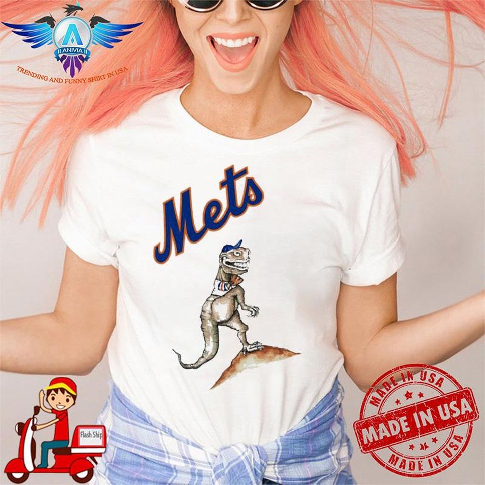 New York Mets T Rex Logo Shirt