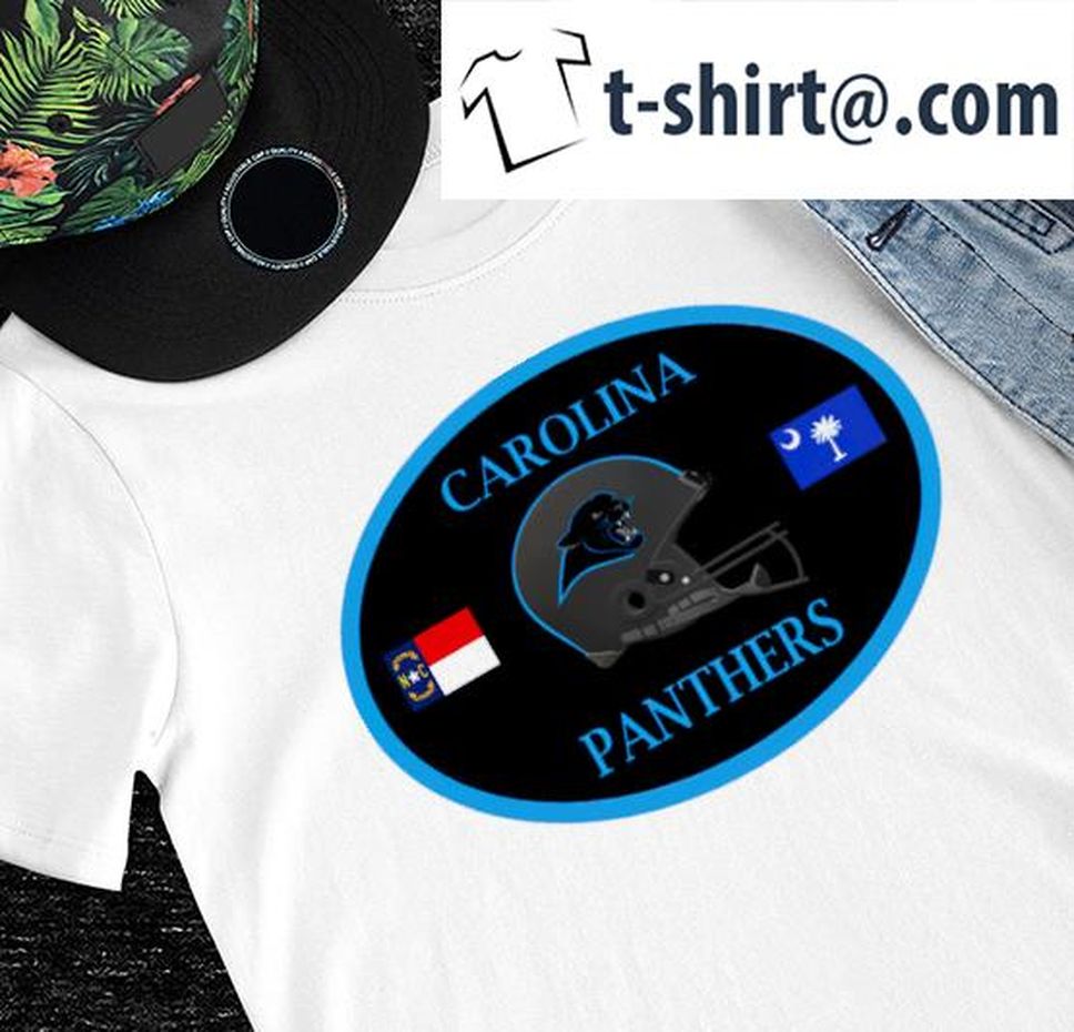 North Carolina South Carolina of Carolina Panthers logo shirt
