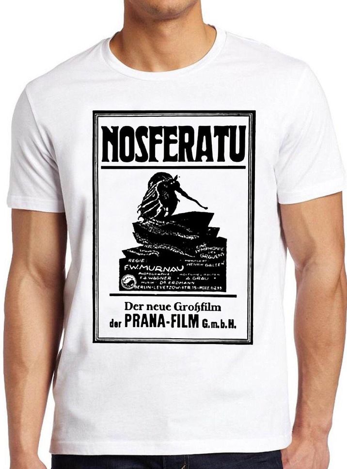 Nosferatu Poster T Shirt B759 Ein Symphonie des Grauens Classic Horror Movie Retro Cool Top Tee