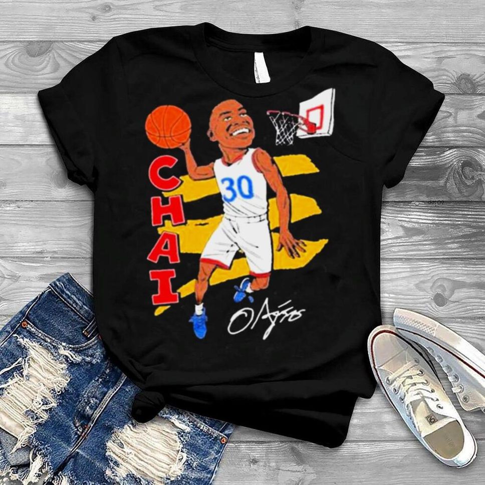 Ochai Agbaji 30 Kansas Jayhawks Championship Basketball Signature T Shirt