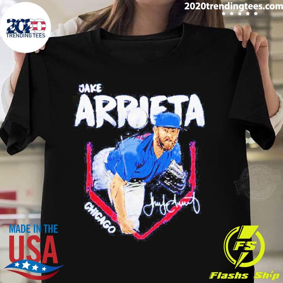 Official Jake Arrieta Base Signature Tshirt