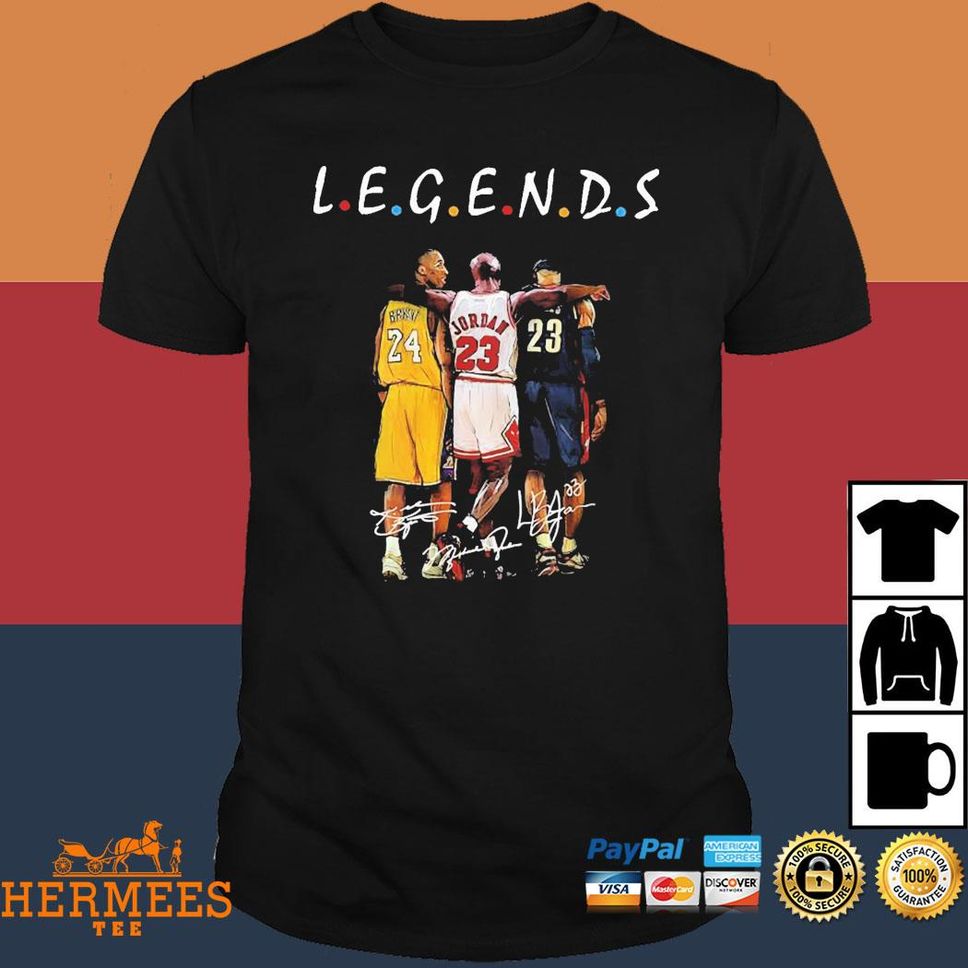 Official Legend Kobe Bryant X Michael Jordan Lebron James Los Angeles Lakers T Shirt