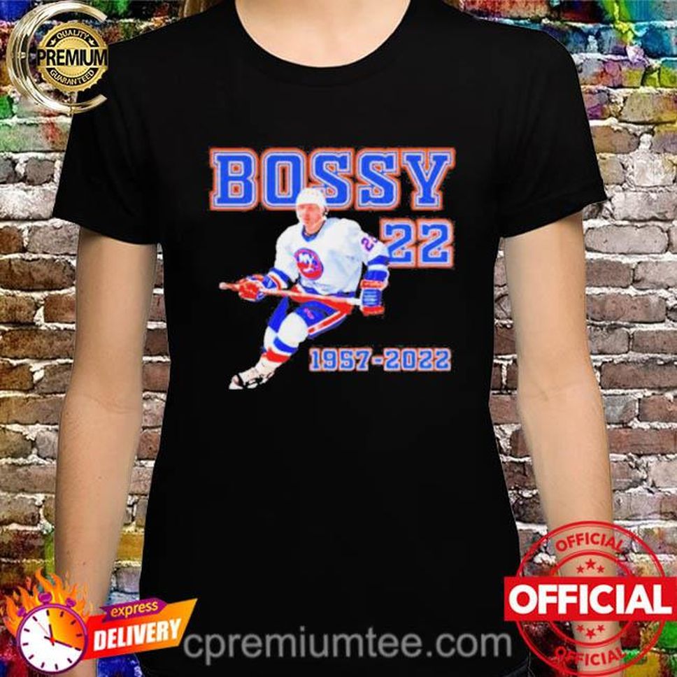 Official Mike Bossy 22 Hockey Rip 19572022 Shirt