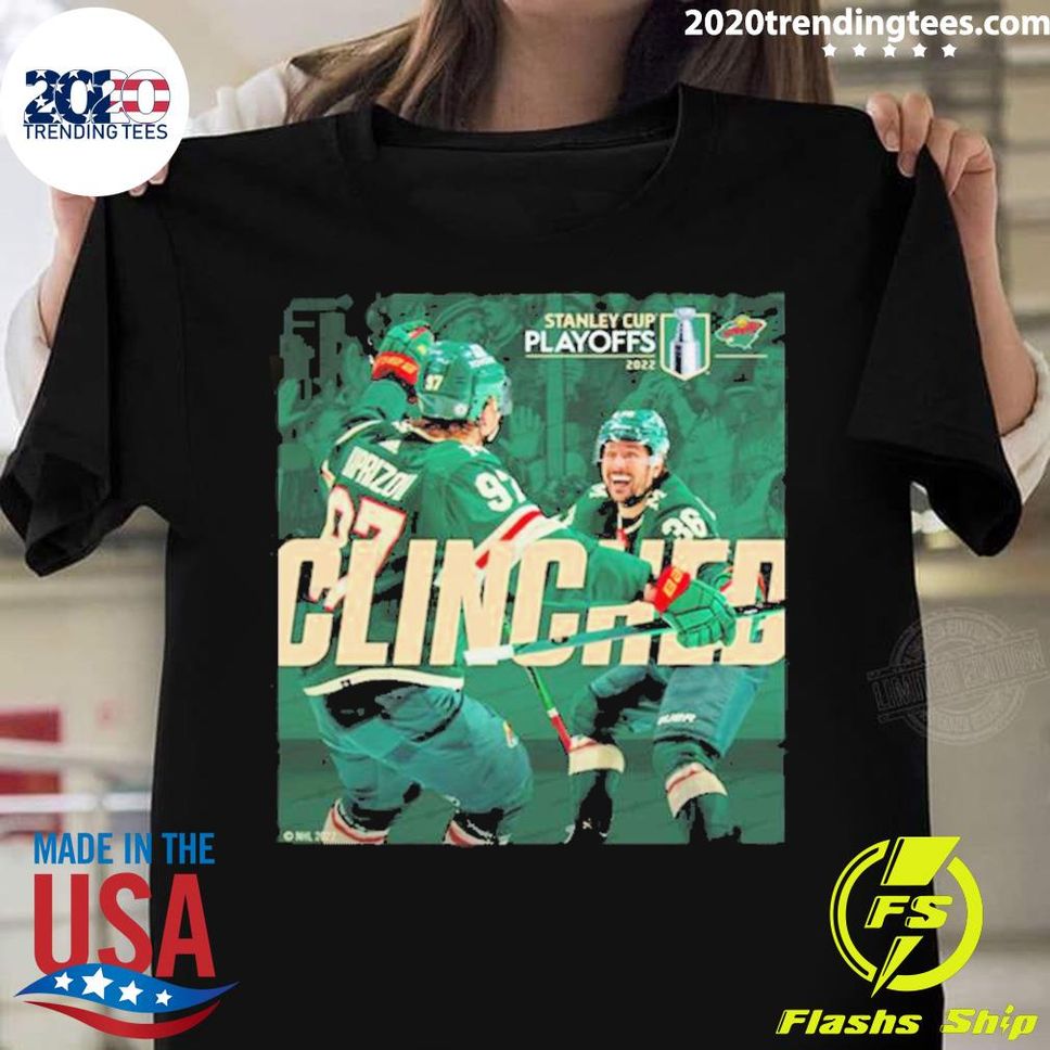 Official minnesota Wild Clinched Stanley Cup Playoffs 2022 Tshirt