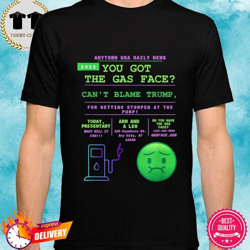 Official No Trump but stomped at the gas pump disgusted gas face shirt