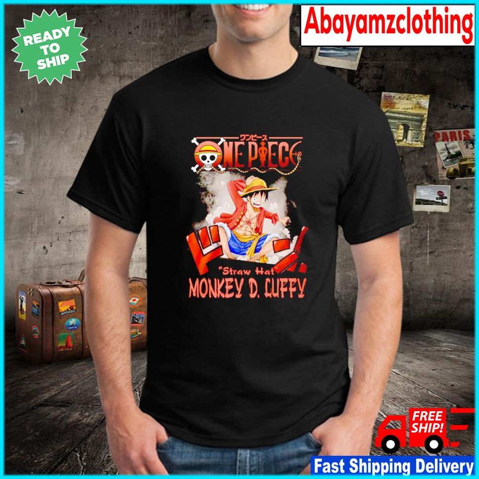 Official One Piece straw hat Monkey D Luffy shirt