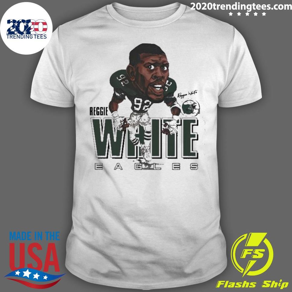 Official Reggie White Philadelphia Eagles Legend Retro Caricature Shirt
