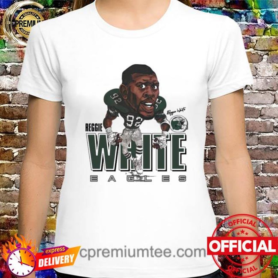 Official Reggie White Philadelphia Football Legend Retro Caricature Shirt
