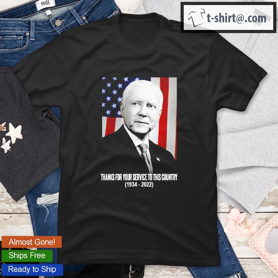 Orrin Hatch Thank For Your Service To This Country 1934 2022 T Shirt