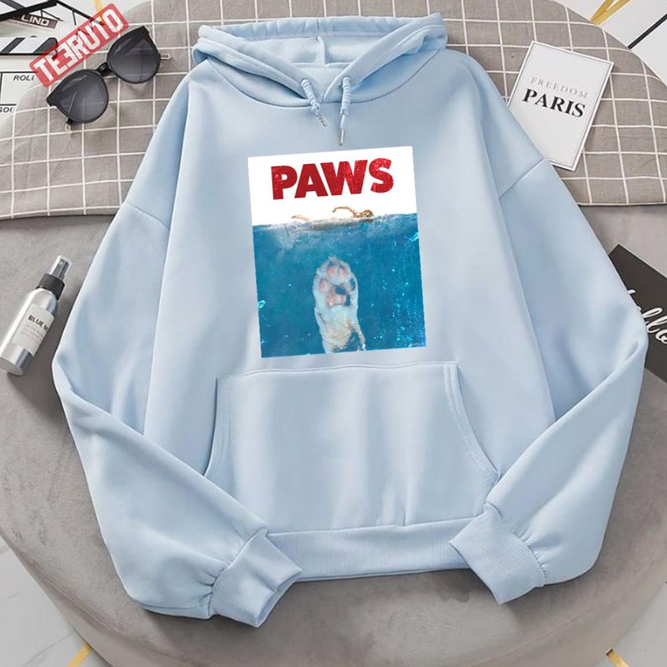 Paws Funny Cat Shark Unisex Sweatshirt