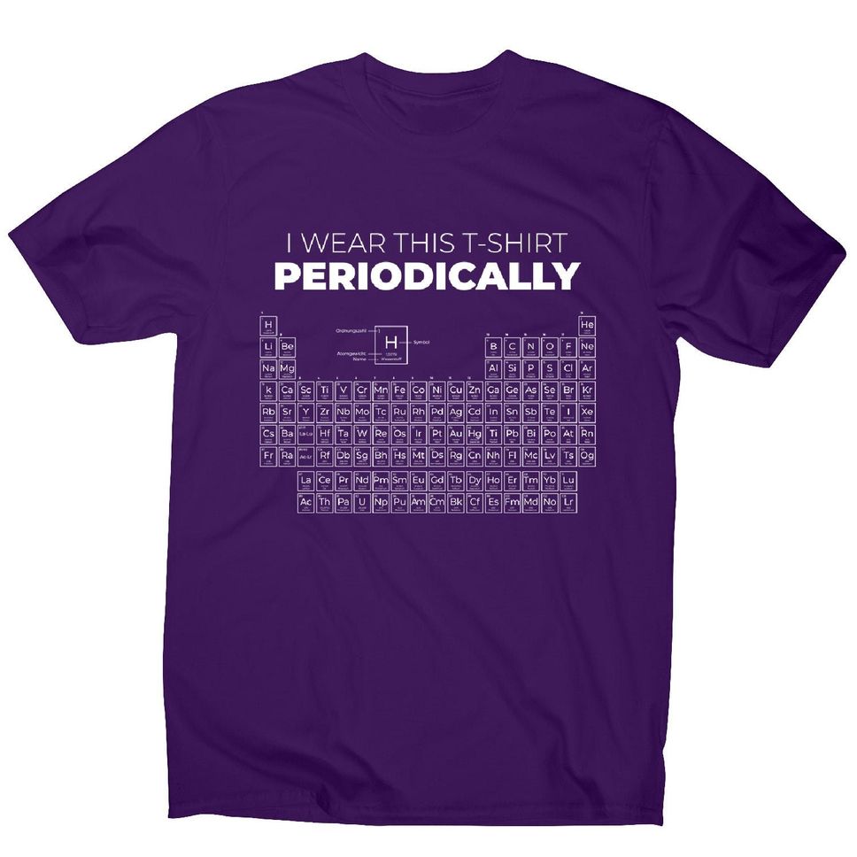 Periodic table men's funny premium tshirt