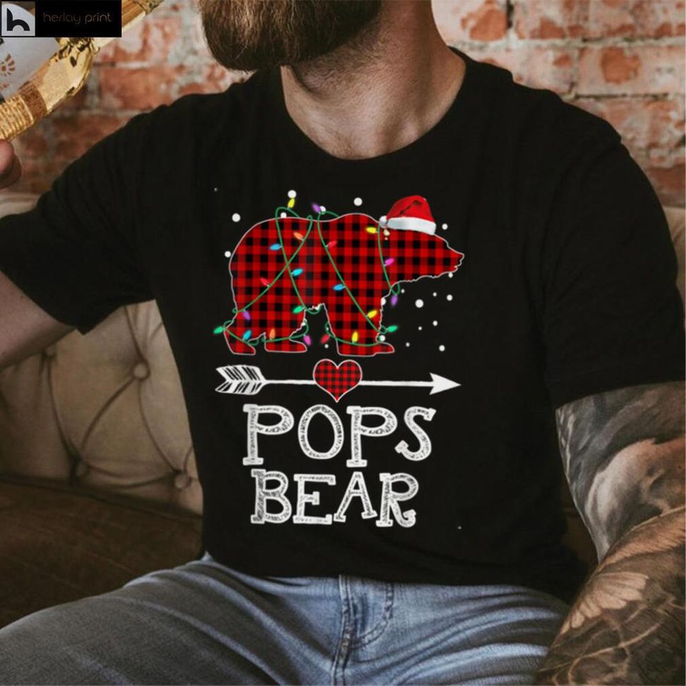 Pops Bear Shirt Red Buffalo Plaid Pops Bear Pajama T Shirt