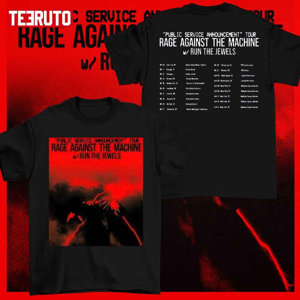 Rage Against The Machine 2022 Tour Run The Jewels Unisex TShirt