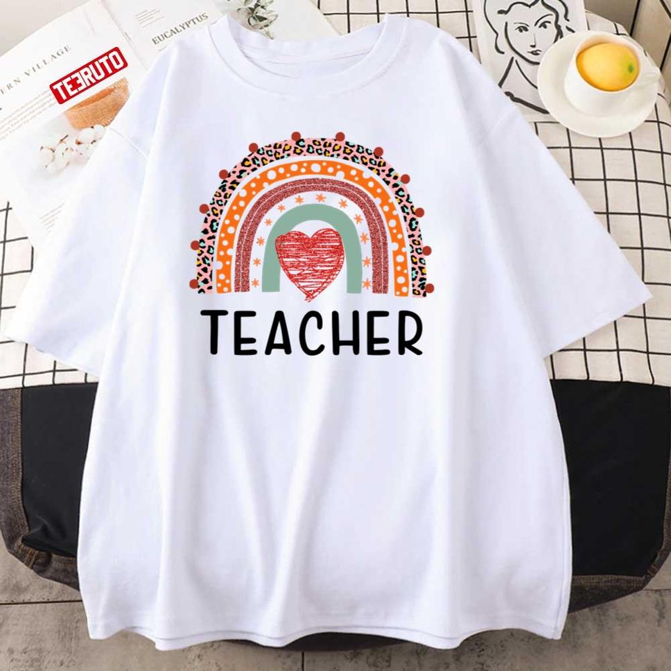 Rainbow Art National Teachers Day Unisex T Shirt