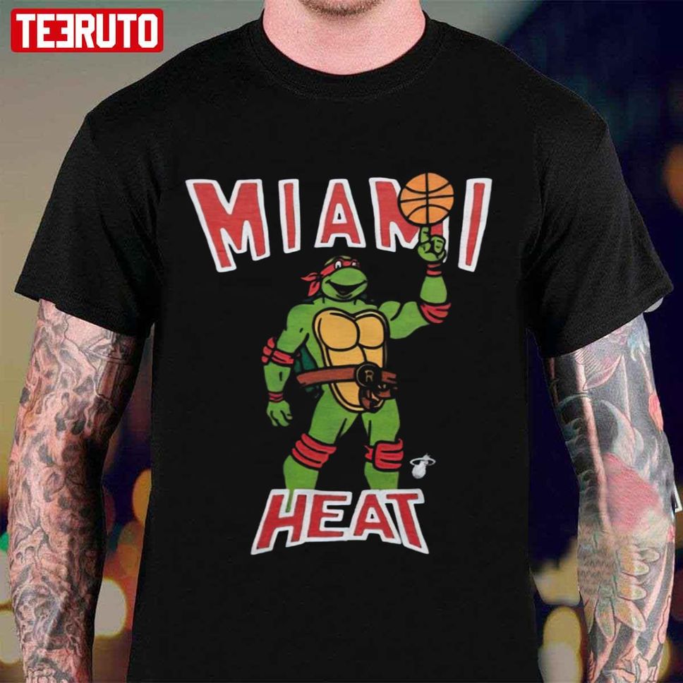 Raphael Teenage Mutant Ninja Turtles X Miami Heat Unisex T Shirt
