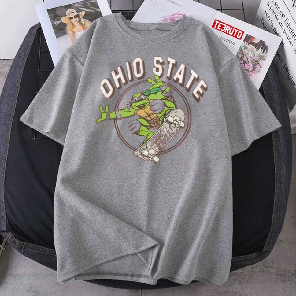 Raphael X Ohio State Kick Shell Teenage Mutant Ninja Turtles Unisex T Shirt