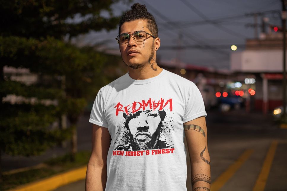 Redman Old School Hip Hop TShirt Rapper Streetwear FREE SHIPPING Rap Tees Def Jam Records Short Sleeve Shirt Legend Classic Urban Fashion