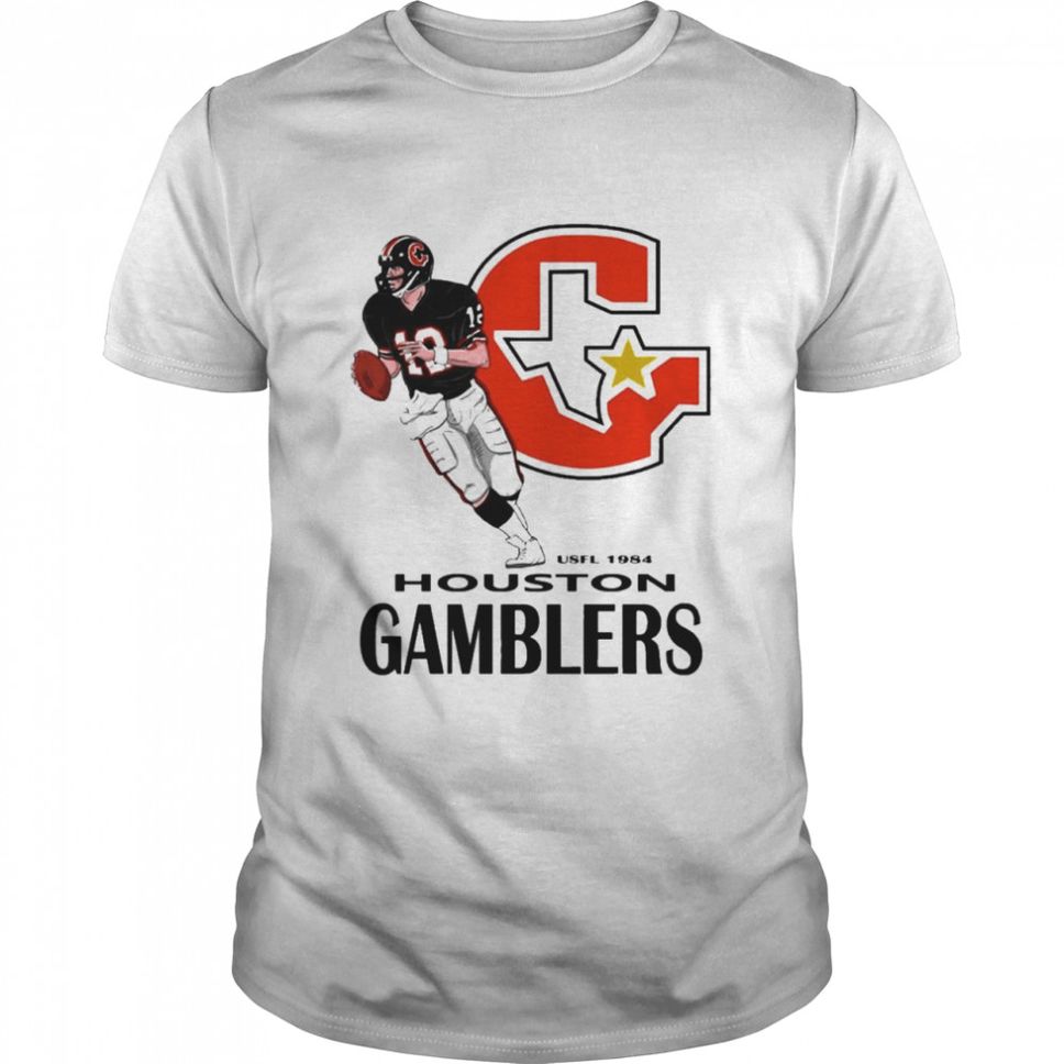 Retro Football Houston Gamblers Usfl T Shirt