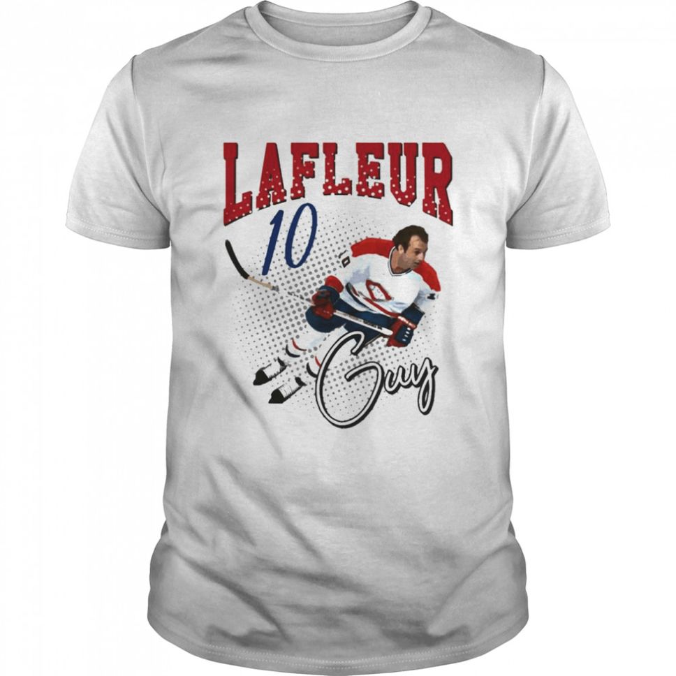Retro Guy Lafleur Hockey Player T Shirt