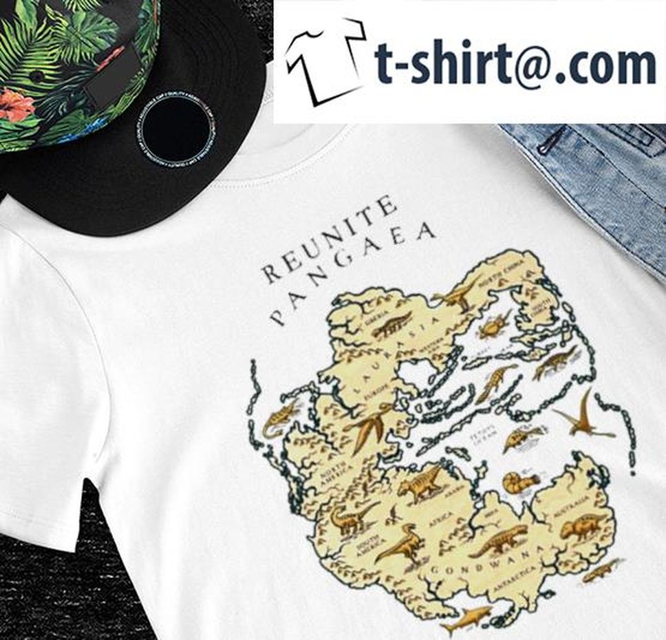 Reunite Pangaea map shirt